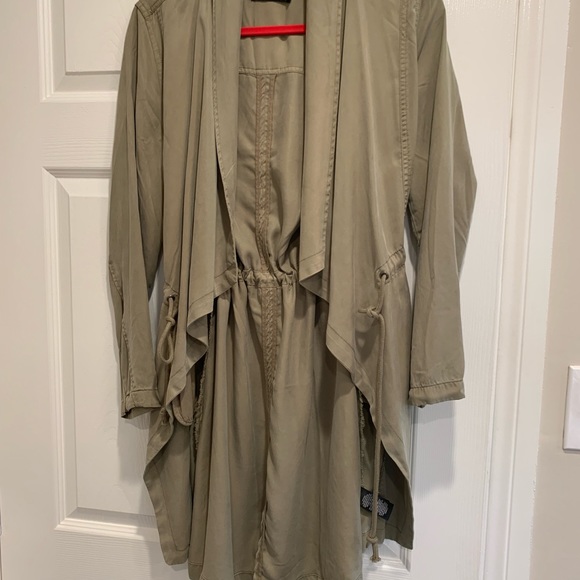 Max Jeans Olive Green Trench Style Jacket - Picture 6 of 7
